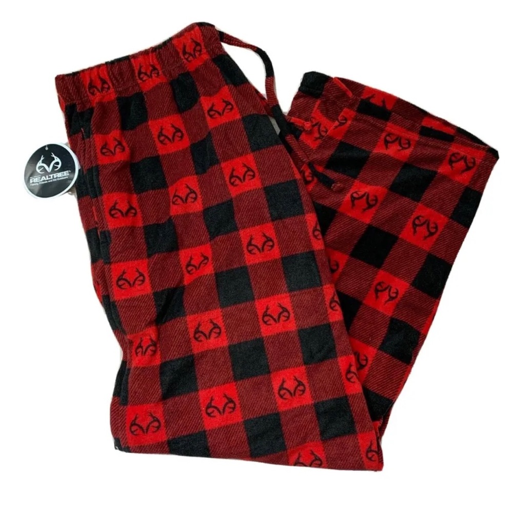 NEW Realtree Mens Lounge Pants Size Large Pajamas Sleepwear Fleece PJs Soft Camo